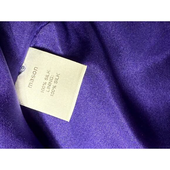 Mason by Michelle Mason sexy lavender 100% Silk Dress Size 0 Halter - Picture 12 of 13